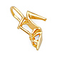 Stiletto Heel Shoe Charm Pendant in 14K Yellow Gold - Mini thumb 0