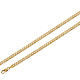 5mm 14K Yellow Gold Men's Pave Concave Curb Cuban Link Chain Necklace 20-24in thumb 0