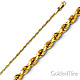 1mm 14K Yellow Gold Diamond-Cut Rope Chain Necklace 16-24in thumb 0