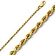 1.5mm 14K Yellow Gold Diamond-Cut Rope Chain Necklace - Heavy 16-24in thumb 0