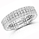 3-Piece Cubic Zirconia CZ Eternity Ring Set in Sterling Silver thumb 0