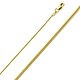 0.8mm 14K Yellow Gold Snake Chain Necklace 16-20in thumb 0