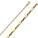 1.3mm 14K Yellow Gold Figaro Cable Chain Necklace 16-22in thumb 0