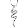 White Ice Rounded Zigzag Diamond Accent Sterling Silver Necklace