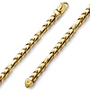 6mm 14K Yellow Gold Men's Fancy Franco Chain Bracelet 8.5in