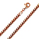 4.3mm 14K Rose Gold Men's Franco Chain Necklace 20-30in thumb 0