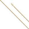 2mm 14K Yellow Gold Miami Cuban Link Chain Necklace 16-24in