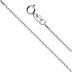 1.2mm 14K White Gold Angled Cut Oval Rolo Chain Necklace 16-22in thumb 0