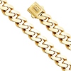 Men's 15.5mm MONACO CHAIN 14K Yellow Gold Men's  Cuban Curb Bracelet 9in