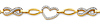 Duo Infinity & Heart CZ 14K Yellow Gold Charm Bracelet thumb 1
