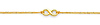 Floating Infinity Double Link Bracelet in 14K Yellow Gold thumb 1