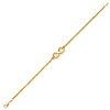 Floating Infinity Double Link Bracelet in 14K Yellow Gold thumb 2