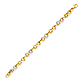 CZ Infinity Link 14K Yellow Gold Bracelet 8mm thumb 2