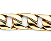 8mm Men's 14K Yellow Gold Oval Curb Cuban Link Chain Bracelet 8in thumb 1