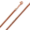 3.7mm 14K Rose Gold Franco Chain Necklace 20-30in thumb 0