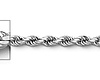 3mm 14K White Gold Diamond-Cut Rope Chain Necklace 16-30in thumb 1