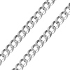 Men's 10mm Sterling Silver Curb Cuban Link Chain Bracelet 8in thumb 0
