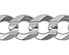 Men's 10mm Sterling Silver Curb Cuban Link Chain Bracelet 8in thumb 1