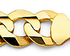 Men's 14mm 14K Yellow Gold Curb Cuban Chain Bracelet thumb 1