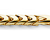6mm 14K Yellow Gold Men's Fancy Franco Chain Bracelet 8.5in thumb 1