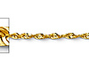 1mm 14K Yellow Gold Diamond-Cut Rope Chain Necklace 16-24in thumb 1