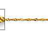 1.2mm 14K Yellow Gold Singapore Chain Necklace 16-22in thumb 1