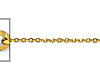 1.2mm 14K Yellow Gold Diamond-Cut Beveled Cable Chain Necklace 16-22in thumb 1