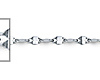 2mm 14K White Gold Flat Mirror Link Chain Necklace 16-22in thumb 1