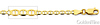 3.5mm 14K Yellow Gold Flat Mariner Link Chain Bracelet 7in thumb 1