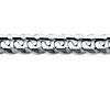 4mm 18K White Gold Men's Concave Curb Cuban Link Chain Necklace 16-30in thumb 1