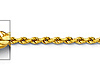 1.5mm 14K Yellow Gold Diamond-Cut Rope Chain Necklace - Heavy 16-24in thumb 1