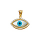 14K Yellow Gold CZ Evil Eye Pendant thumb 1