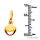 Freshwater Pearl in Scallop Shell Charm Pendant 14K Yellow Gold - Mini thumb 1