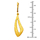 14K Yellow Gold Fancy Dangle Hanging Earrings thumb 1