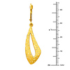 14K Yellow Gold Fancy Dangle Hanging Earrings thumb 1