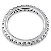 2mm Round-Cut Cubic Zirconia Eternity Ring Band in Sterling Silver (Rhodium) thumb 1