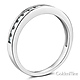 3mm Channel-Set Round CZ Wedding Band in 14K White Gold thumb 1
