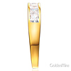 8-Stone Channel Princess CZ Wedding Band in 14K Yellow Gold 1.3ctw thumb 2