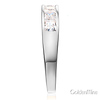 8-Stone Channel Princess CZ Wedding Band in 14K White Gold 1.3ctw thumb 2