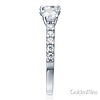 3-Stone Round-Cut with Side Stones CZ Engagement Ring in 14K White Gold 1.75ctw thumb 2