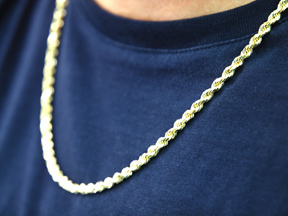 4mm Diamond-Cut 14K Yellow Gold Rope Chain Necklace