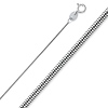 1mm Sterling Silver Snake Chain Necklace 16-24in