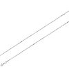 0.5mm 14K White Gold Micro Rolo Link Chain Necklace 16-20in