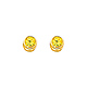5mm Birthstone Color Round-Cut CZ Stud Earrings in 14K Yellow Gold thumb 0