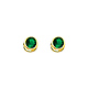 5mm Birthstone Color Round-Cut CZ Stud Earrings in 14K Yellow Gold thumb 0