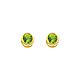 5mm Birthstone Color Round-Cut CZ Stud Earrings in 14K Yellow Gold thumb 0