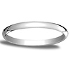 2mm Classic Light Comfort-Fit Dome Wedding Band - 10K, 14K White Gold