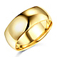 8mm Classic Light Comfort-Fit Dome Men's Wedding Band - 10K, 14K, 18K Yellow Gold thumb 0