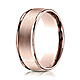 8mm Satin Polished Low Dome Wedding Band by Benchmark Rings in 14K Rose Gold thumb 0