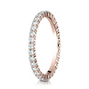 2mm Round-Cut Diamond Eternity Ring by Benchmark in Solid 14K Rose Gold